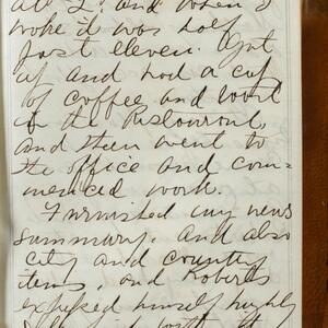 a page of handwritten text