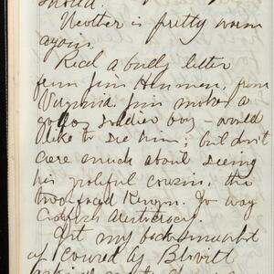 a page of handwritten text