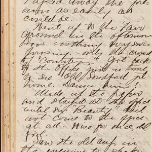 a page of handwritten text