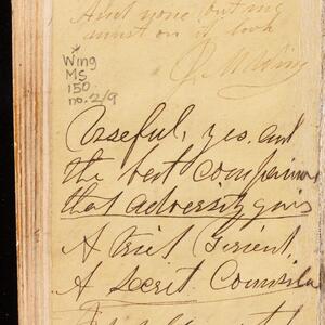 a page of handwritten text