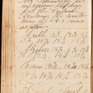 a page of handwritten text