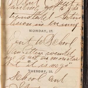 a page of handwritten text