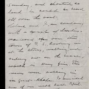 a page of handwritten text