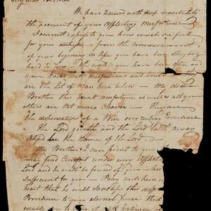 a page of handwritten text