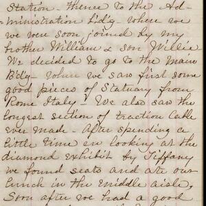 a page of handwritten text