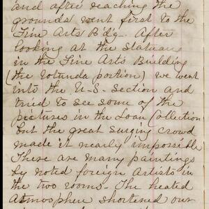 a page of handwritten text