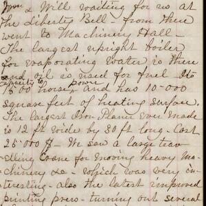 a page of handwritten text