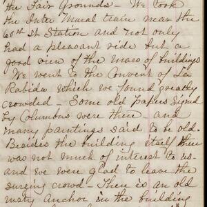 a page of handwritten text