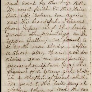 a page of handwritten text