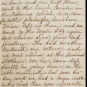 a page of handwritten text