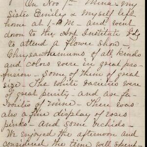 a page of handwritten text