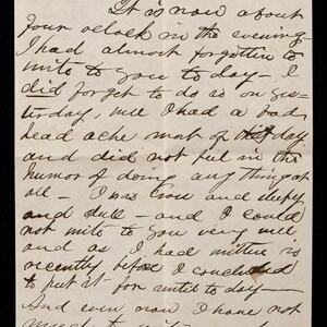 a page of handwritten text