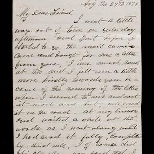 a page of handwritten text