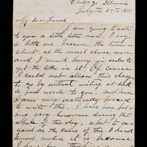 a page of handwritten text