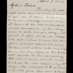 a page of handwritten text