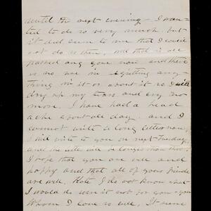 a page of handwritten text