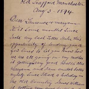 a page of handwritten text