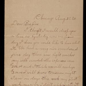 a page of handwritten text