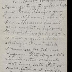 a page of handwritten text