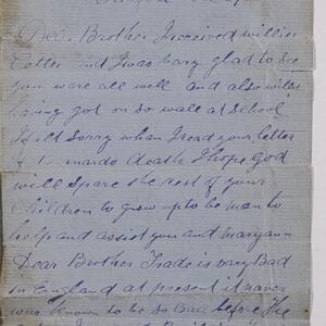 a page of handwritten text