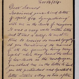 a page of handwritten text