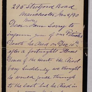 a page of handwritten text
