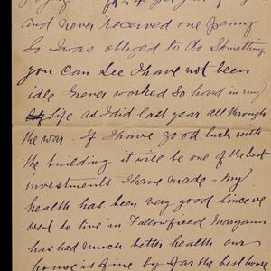 a page of handwritten text