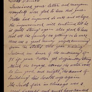 a page of handwritten text