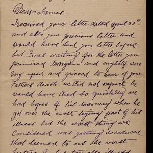 a page of handwritten text