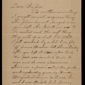 a page of handwritten text
