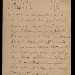 a page of handwritten text