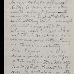a page of handwritten text