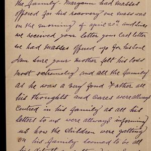 a page of handwritten text