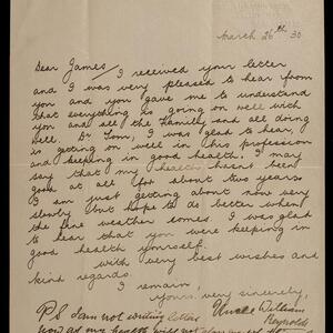 a page of handwritten text
