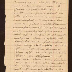 a page of handwritten text