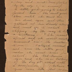 a page of handwritten text
