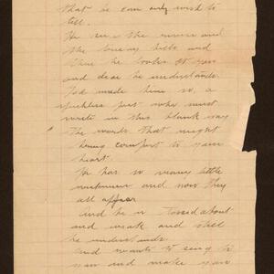 a page of handwritten text