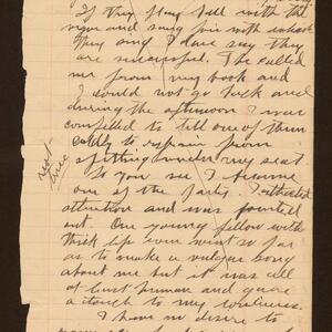 a page of handwritten text