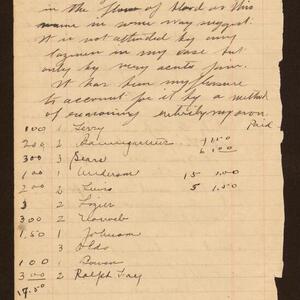 a page of handwritten text