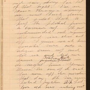 a page of handwritten text