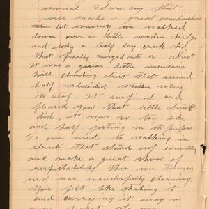 a page of handwritten text