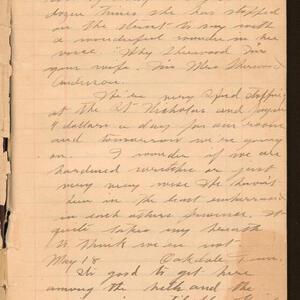a page of handwritten text