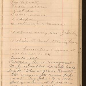 a page of handwritten text