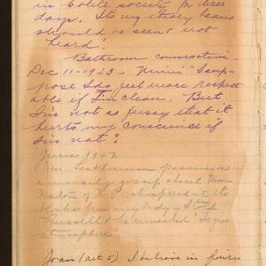a page of handwritten text