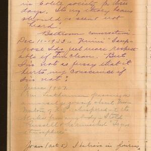 a page of handwritten text