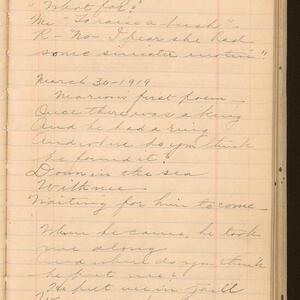 a page of handwritten text
