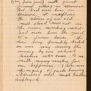 a page of handwritten text