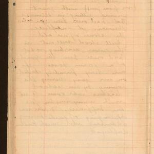 a page of handwritten text