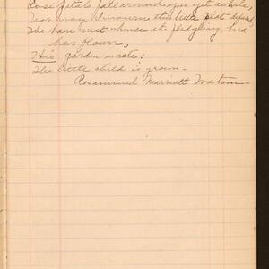 a page of handwritten text