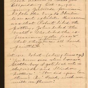 a page of handwritten text